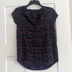 J. Crew leopard print blouse